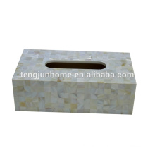 freshwater shell natural color rectangle creative tissue box